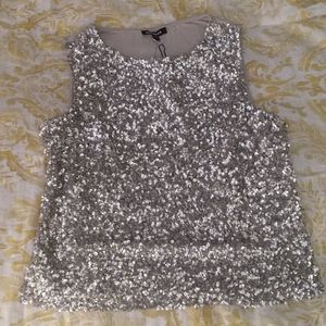 Sequin express tank top
